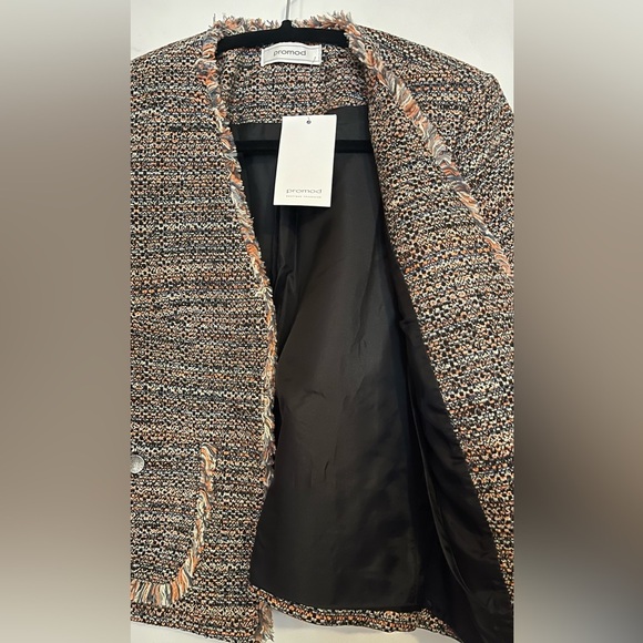 🇫🇷Promod Tweed Jacket/ Coat NWT - Size S/36 - Picture 5 of 8